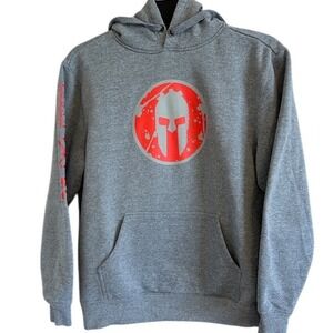 Spartan by Craft Men's Hooded Sweatshirt Gray‎ Size LG